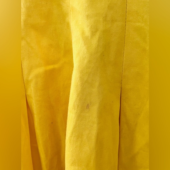 Calvin Klein Collection V-Neck Dress in Yellow Size 4 - Picture 3 of 11